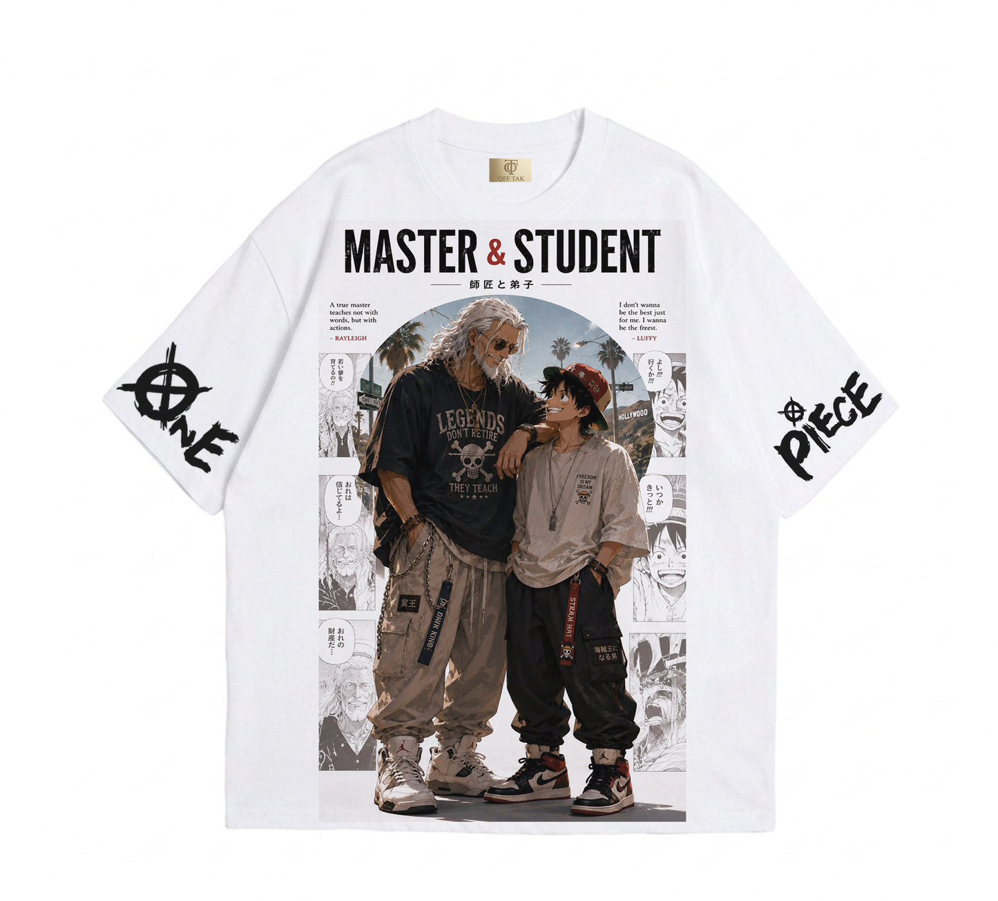 Luffy Silvers Rayleigh- One Piece - T-shirt