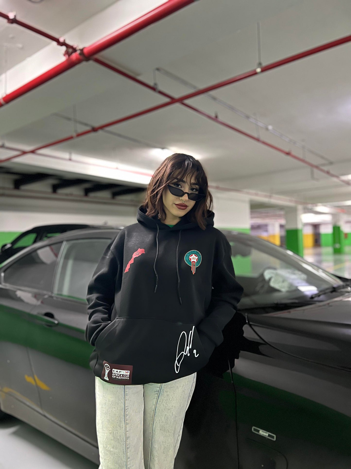 Hoodie "Esprit Atlas" – Édition Spéciale Lions de l’Atlas 🇲🇦