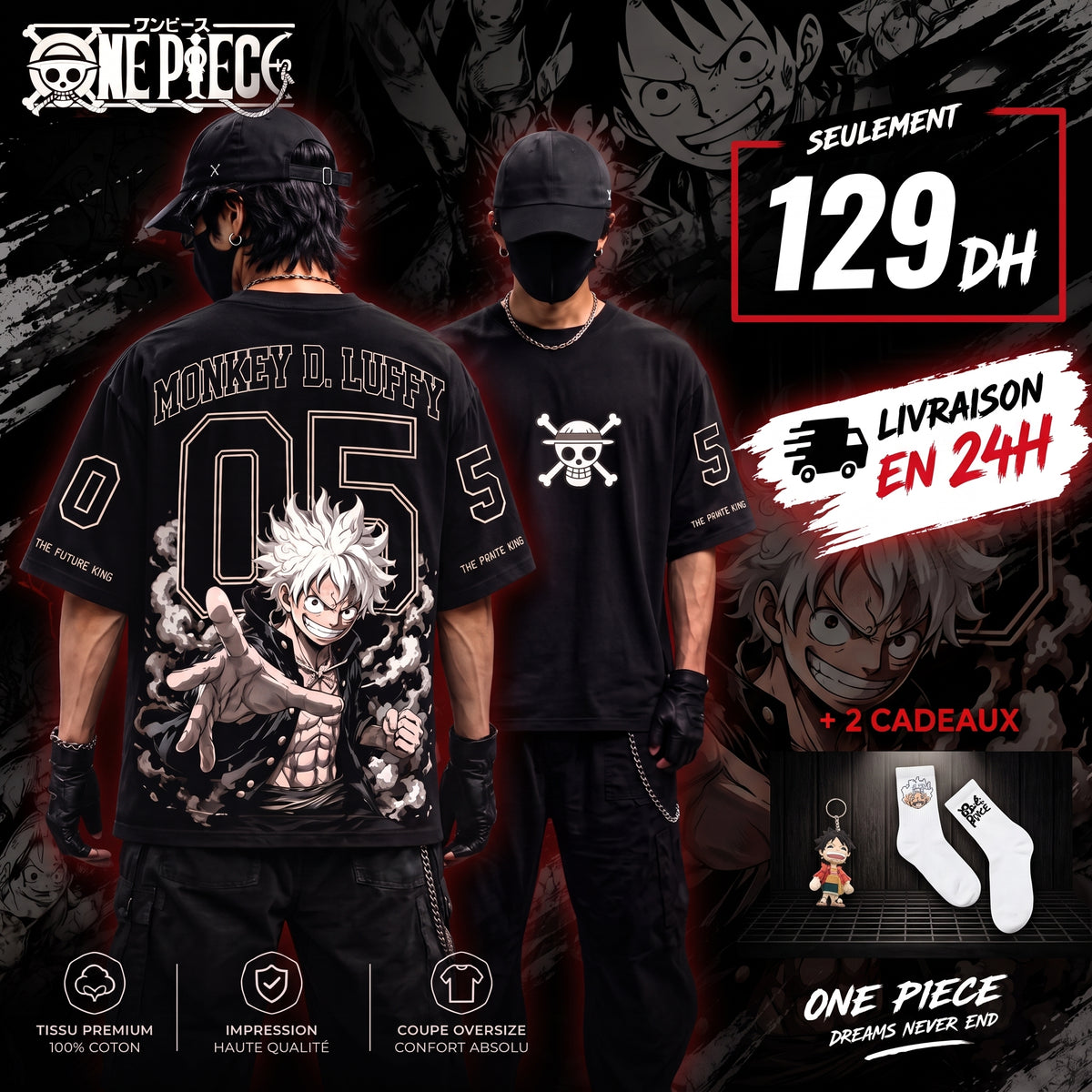 Gear 5 Luffy- One Piece - TSHIRT