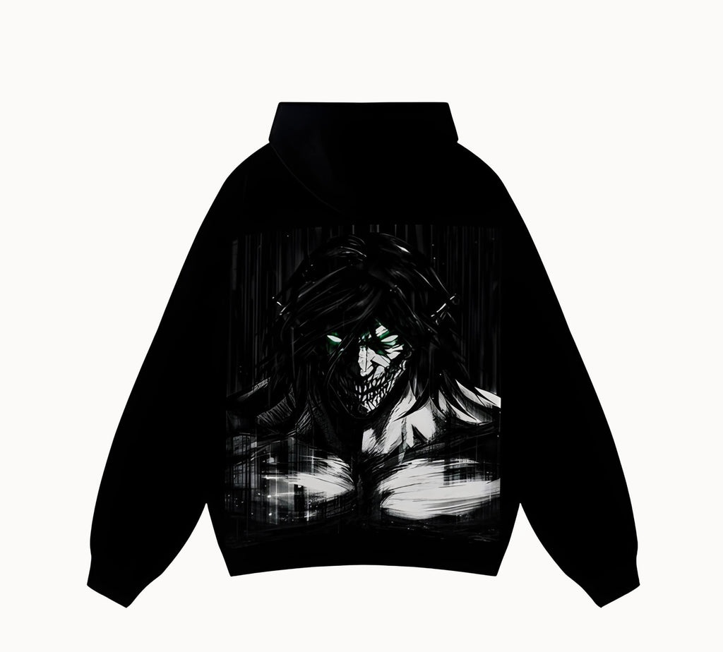 EREN - attack on titan - Black - Hoodie