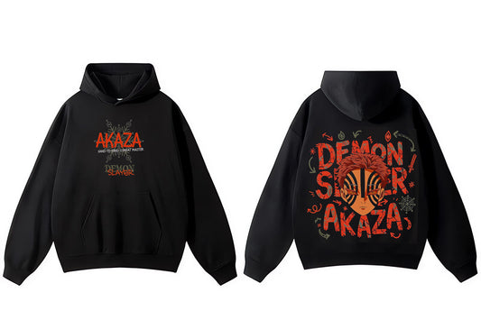 AKAZA Black - DEMON SLAYER - Hoodie