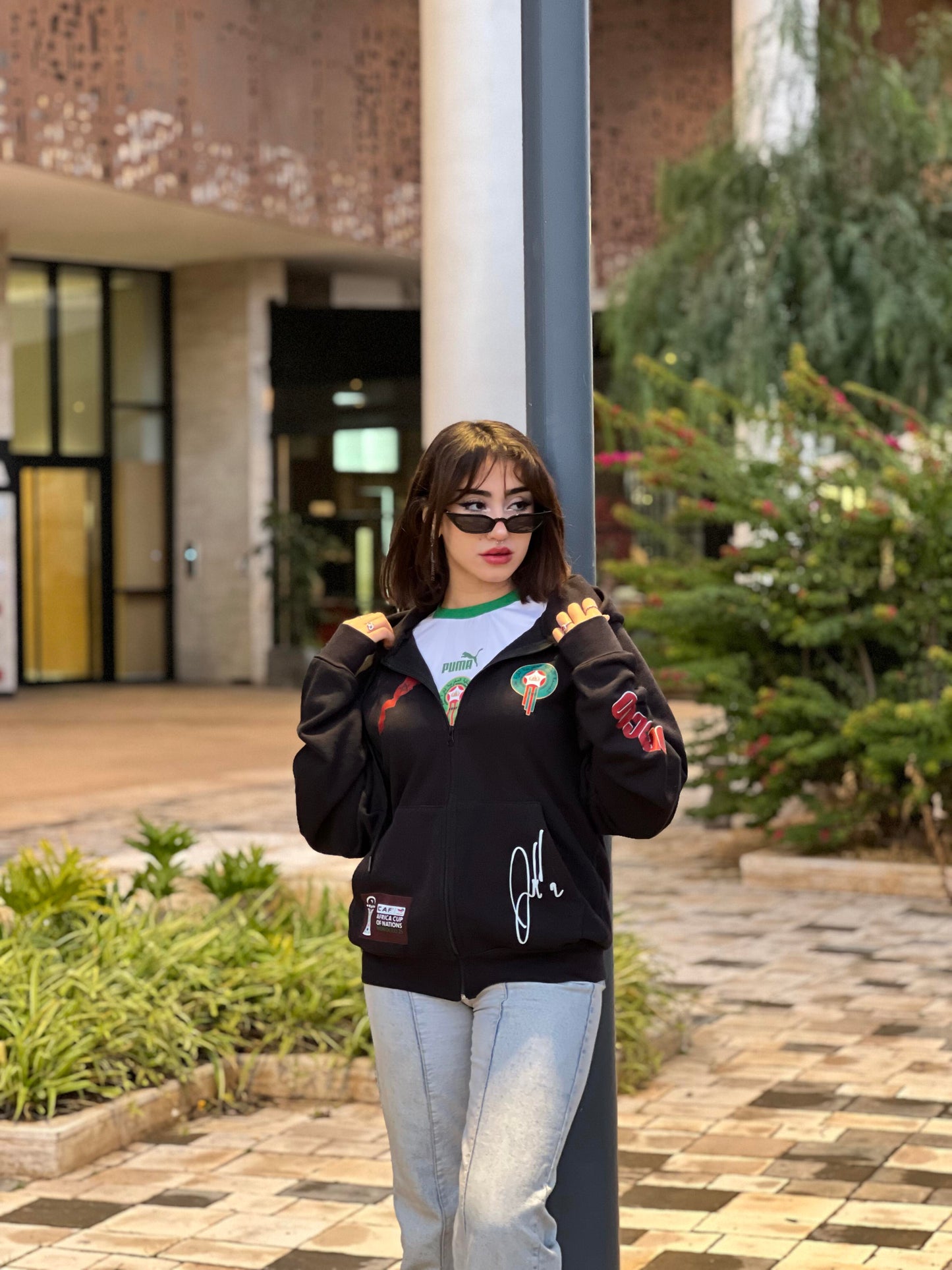 Hoodie zippé "Esprit Atlas" – Édition Spéciale Lions de l’Atlas 🇲🇦