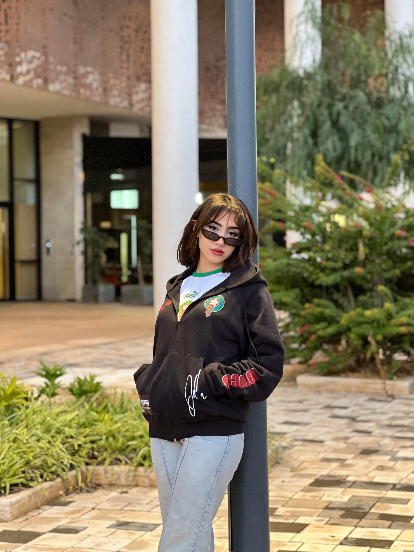 Hoodie zippé "Esprit Atlas" – Édition Spéciale Lions de l’Atlas 🇲🇦