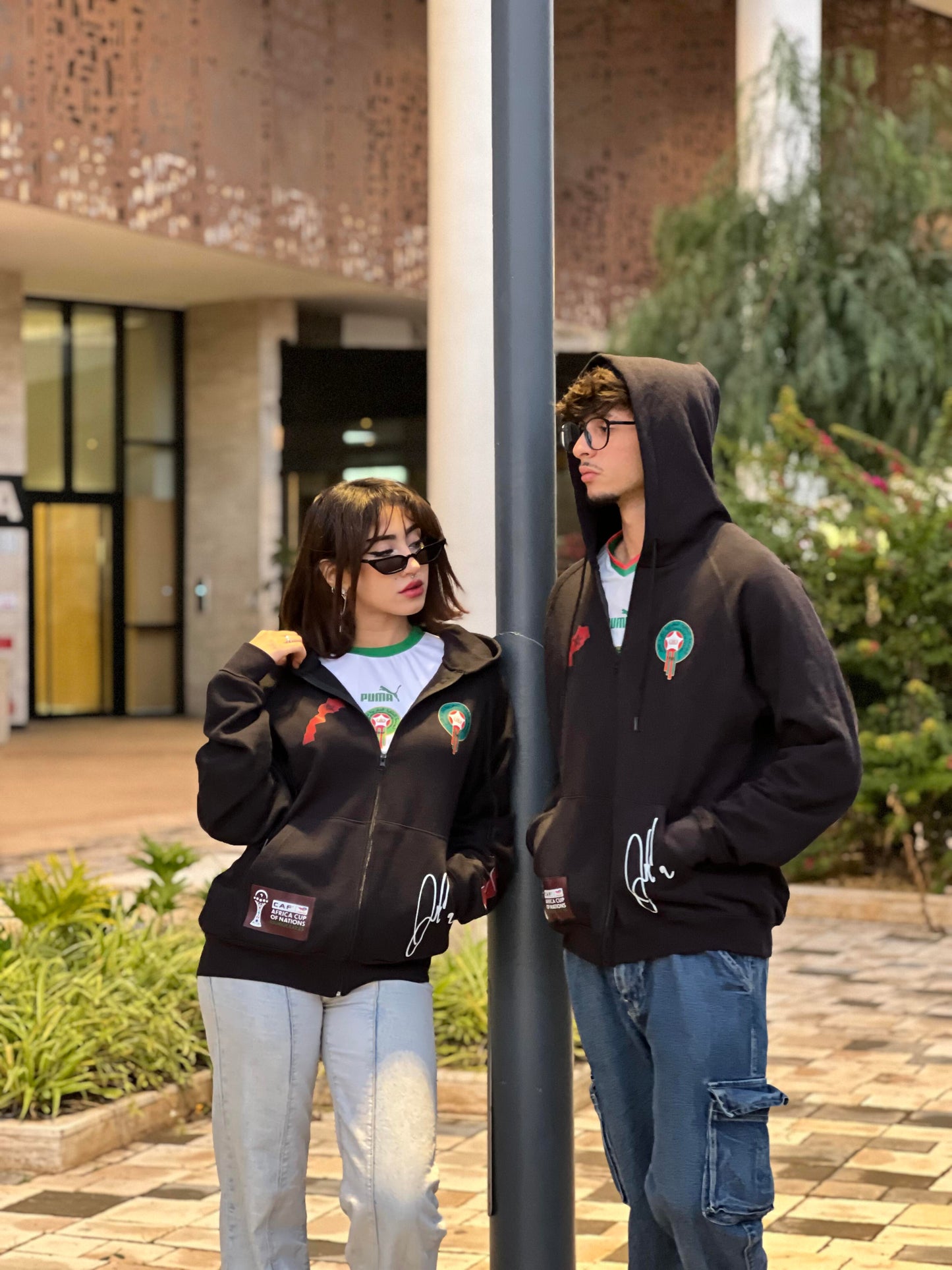 Hoodie zippé "Esprit Atlas" – Édition Spéciale Lions de l’Atlas 🇲🇦