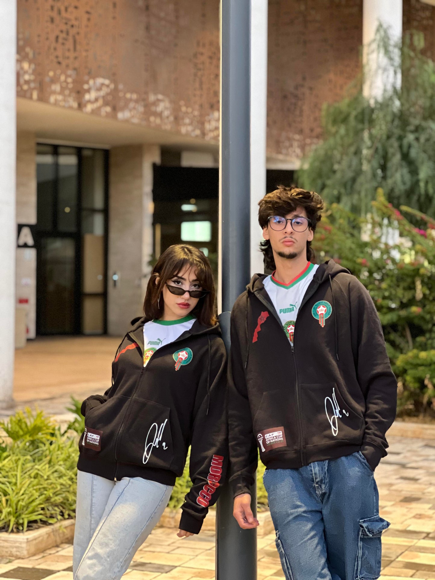 Hoodie zippé "Esprit Atlas" – Édition Spéciale Lions de l’Atlas 🇲🇦