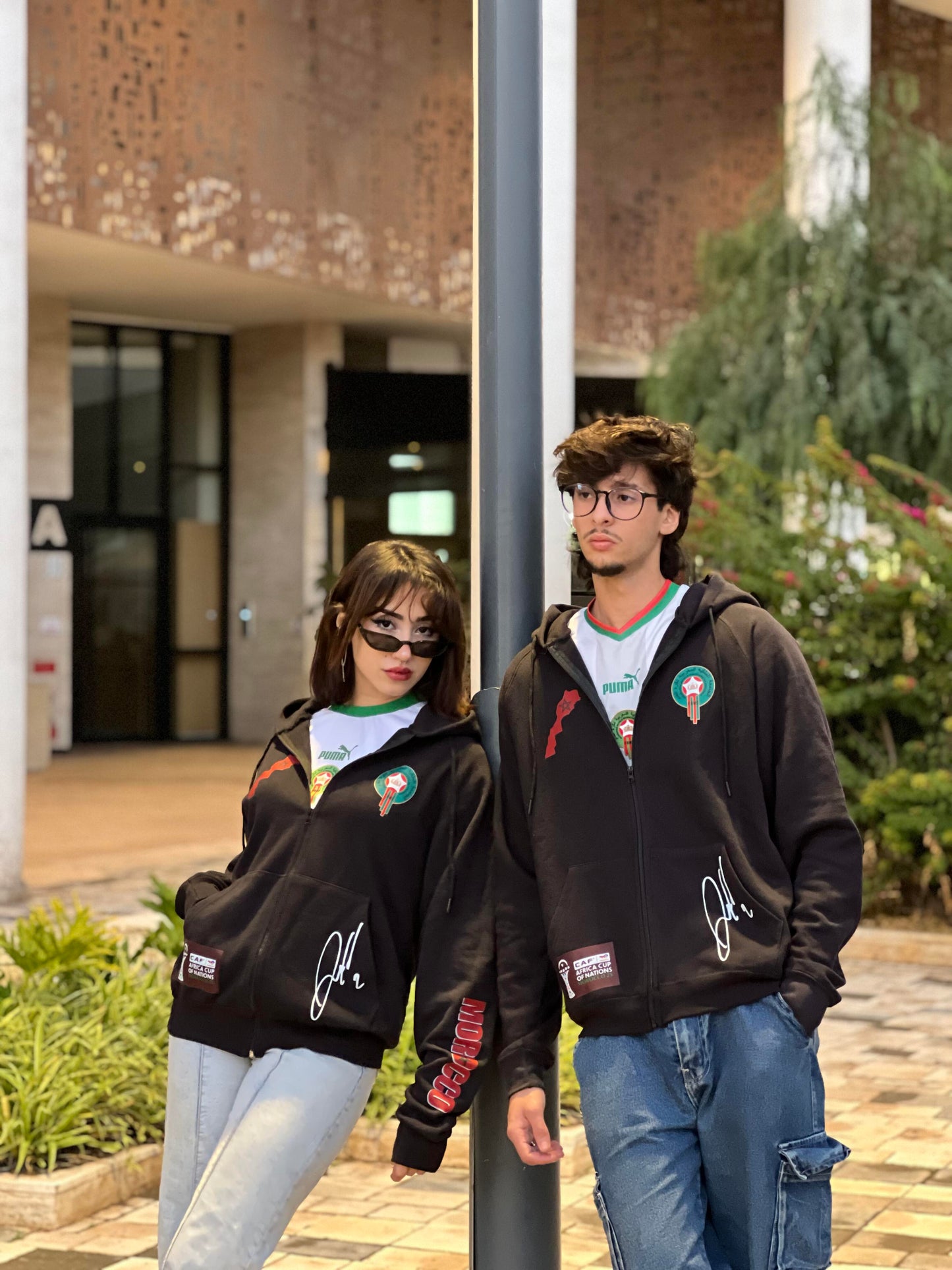 Hoodie zippé "Esprit Atlas" – Édition Spéciale Lions de l’Atlas 🇲🇦