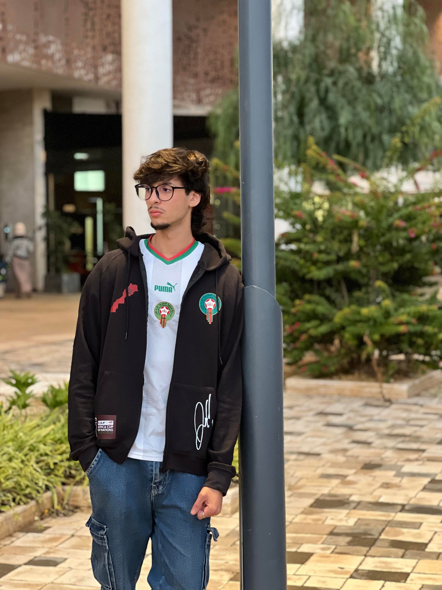 Hoodie zippé "Esprit Atlas" – Édition Spéciale Lions de l’Atlas 🇲🇦