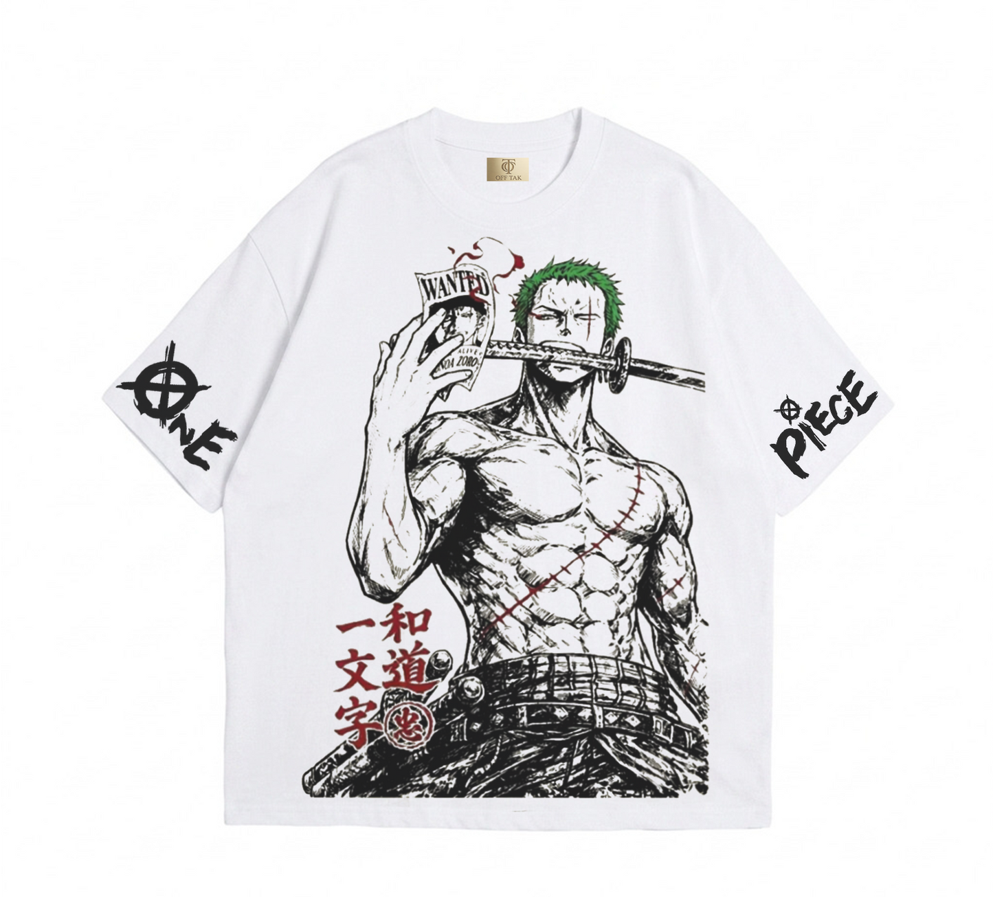 Roronoa Zoro - One Piece - T-shirt blanc